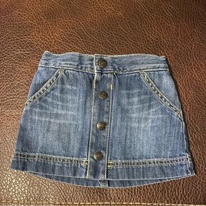 Toddler jean skirt